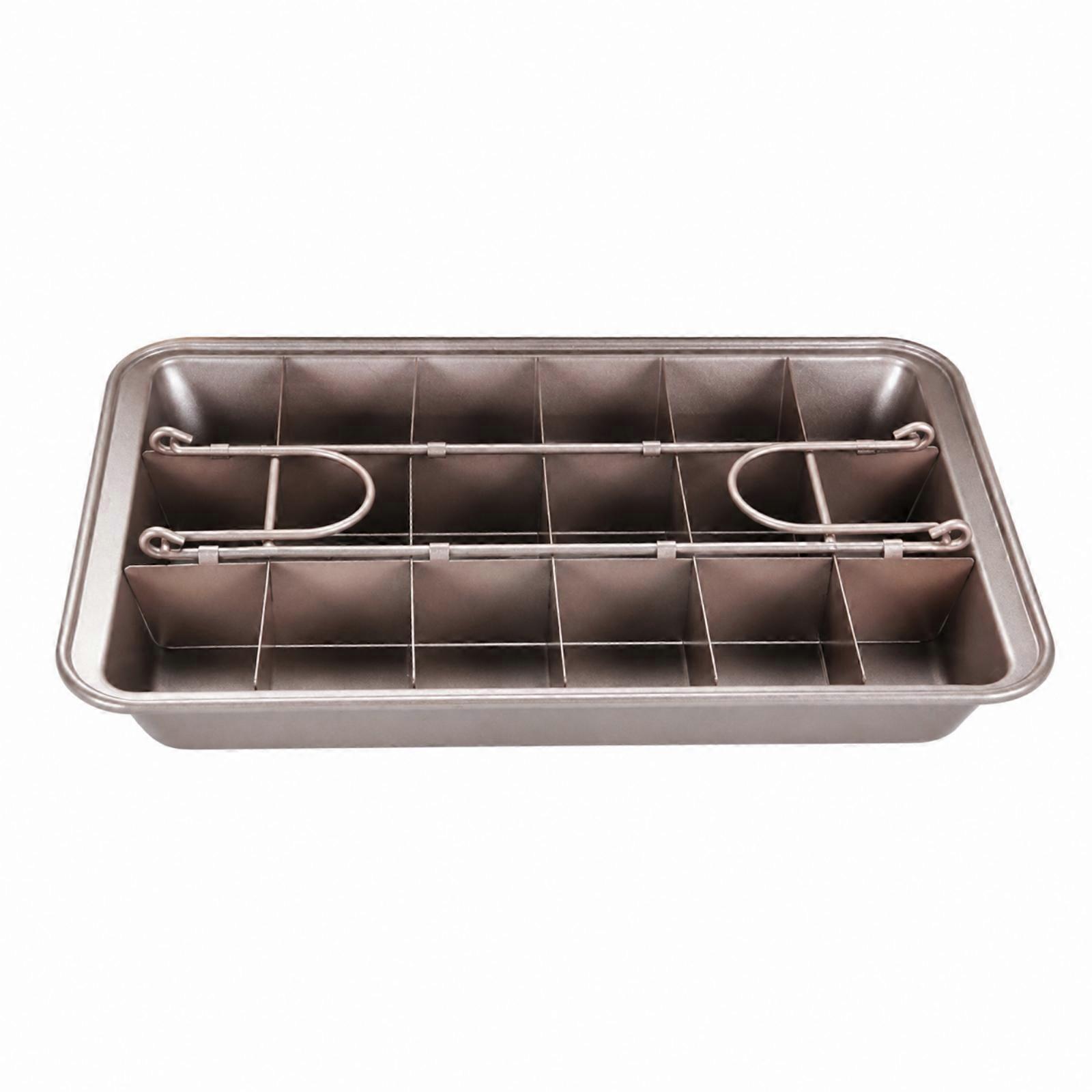 Rectangular Brownie Baking Pan Low-Maintenance Bar Cookie Baking Tray