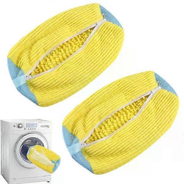 Chenille-Lined Reusable Shoe Bag