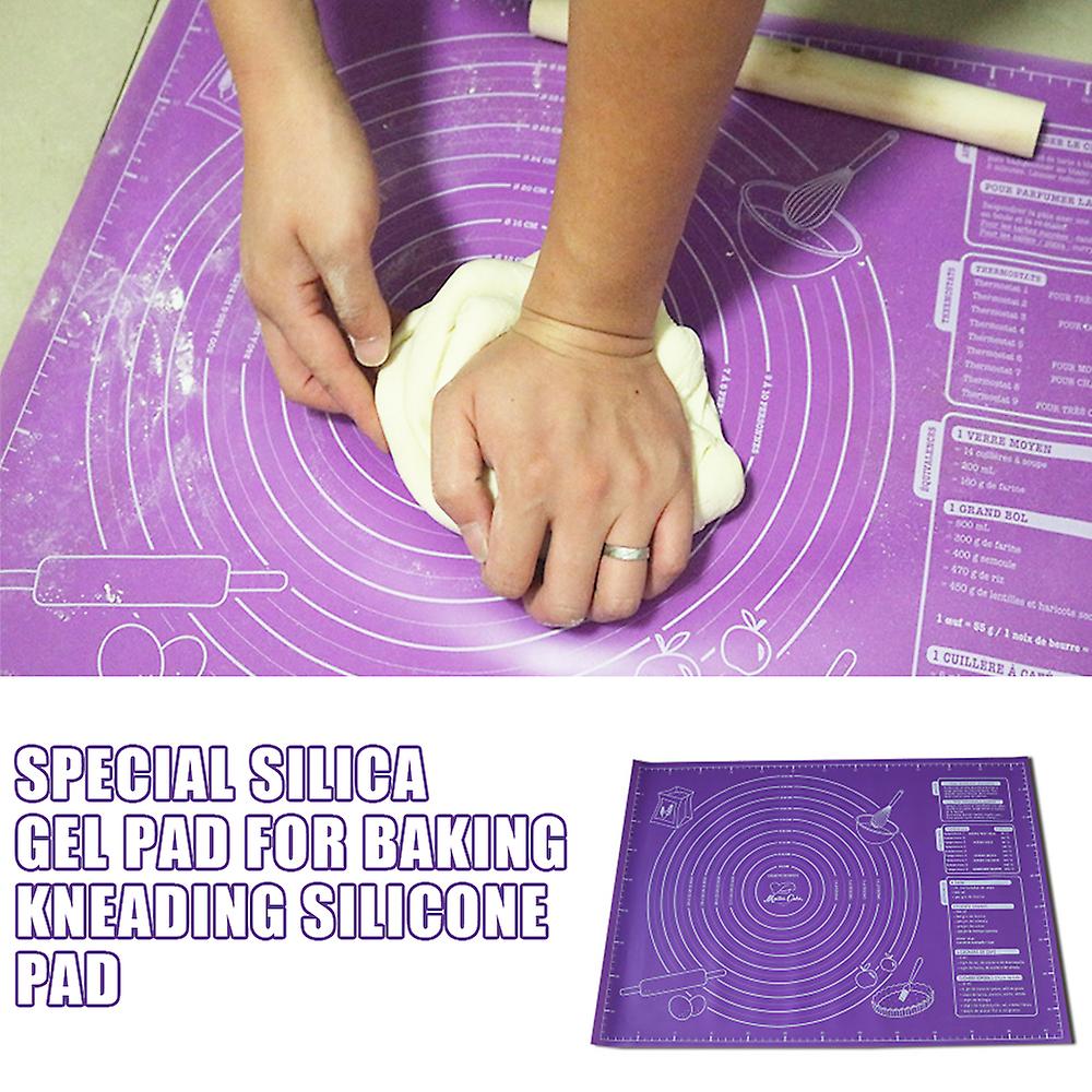 Baking Mat Rectangle Non Slip Siliconewith Scale Design Counter Dough Mat New