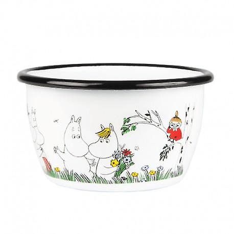 Enamel bowl Moomin happy family 3 dl from Muurla
