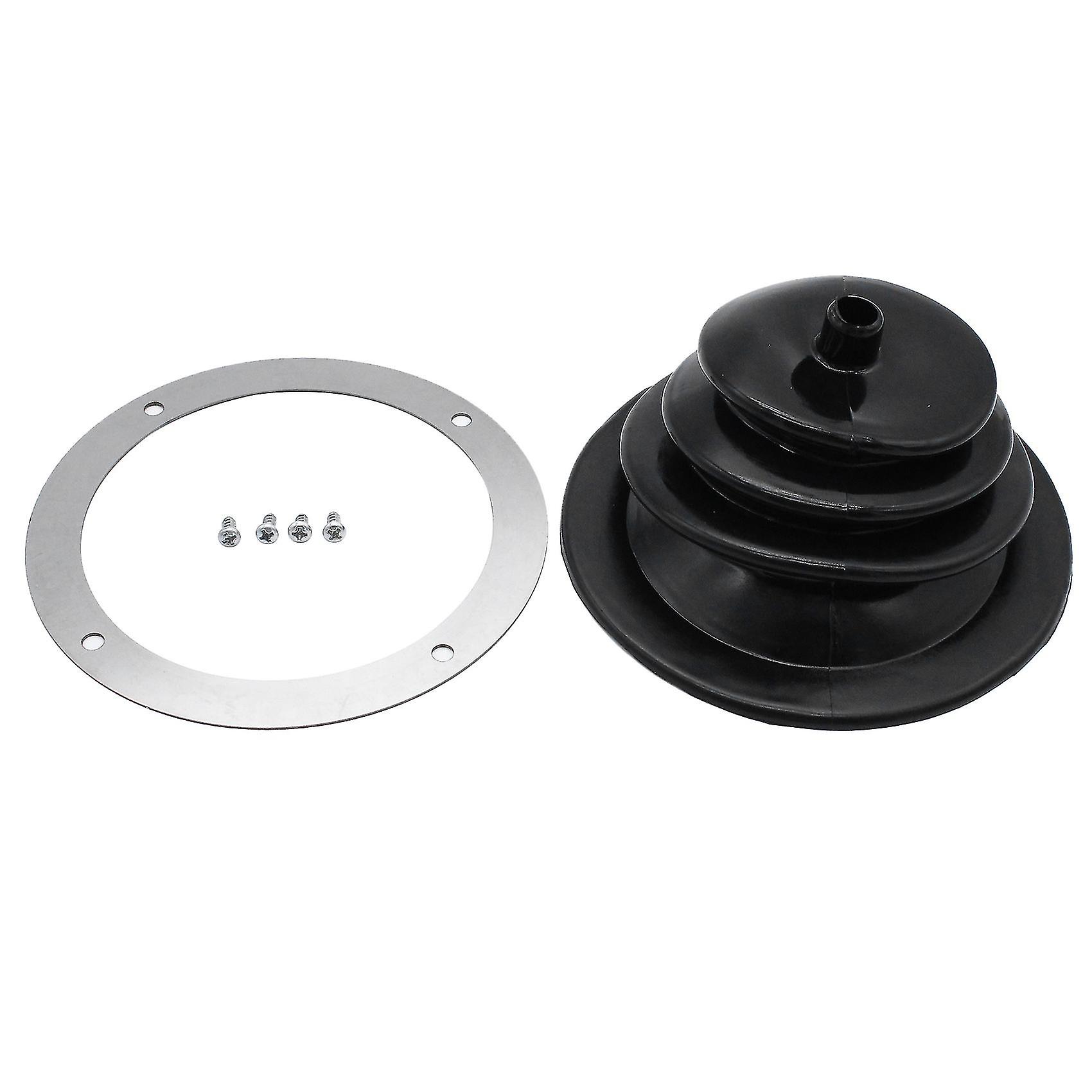 For Gasket 1651 Shifter Boot S Round Rubber 5.250 Inch Round Plate Ar Stick Shift Knob