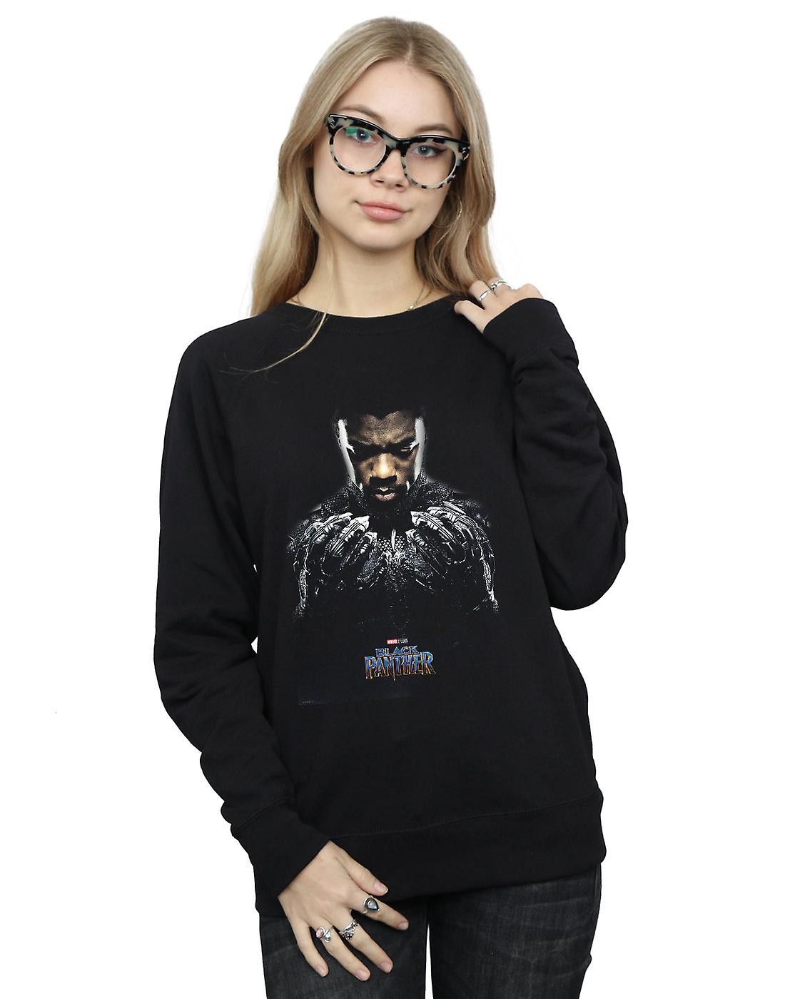 Marvel 女式 Black Panther T'Challa 海报卫衣