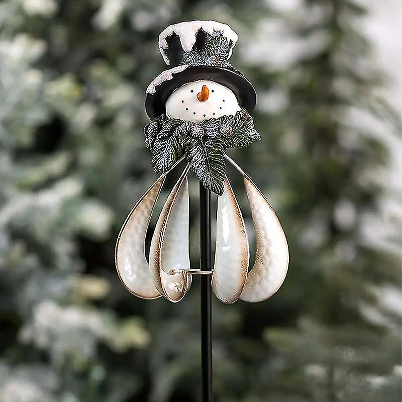 thumbnail image 5 of Molinillo de viento de metal giratorio para jardín navideño, carillones de viento de resina 3D, 5 of 5