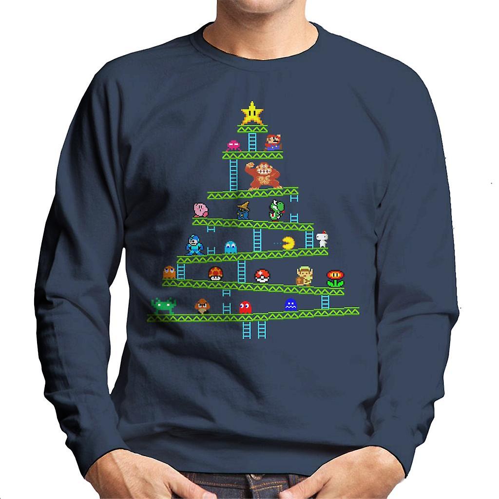 Gaming juletre menns Sweatshirt