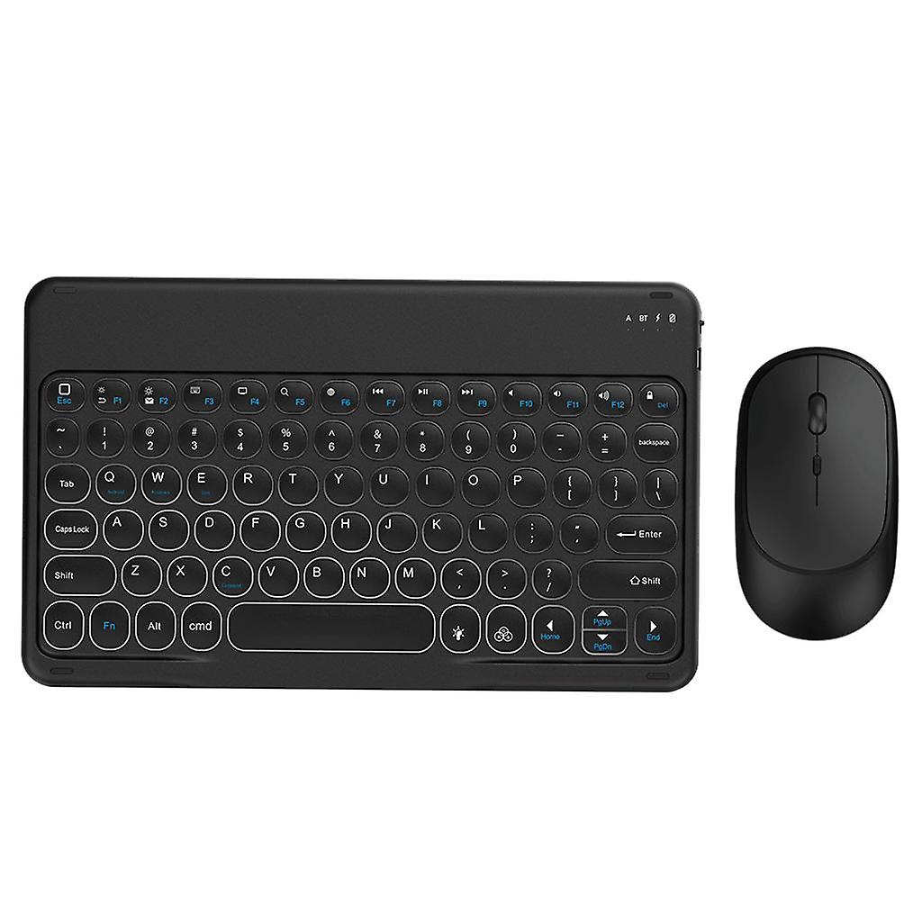Wireless Keyboard and Mouse Quiet for Laptops Tablets Black