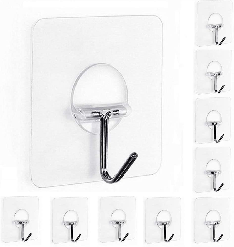 Self Adhesive Hooks Heavy Duty Wall Hooks (10pcs)