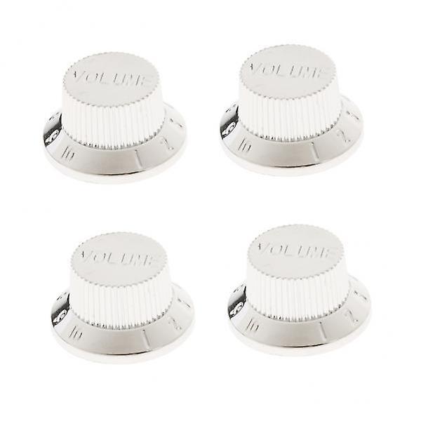 3x4pcs Guitar Speed Control Knobs Volume Knobs for ST Guitar Silver