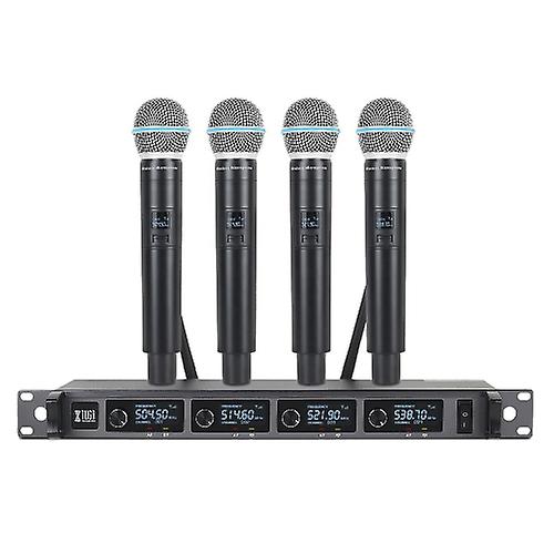 Xtuga A140-H Drahtloses Mikrofonsystem 4-Kanal-UHF-Handmikrofon