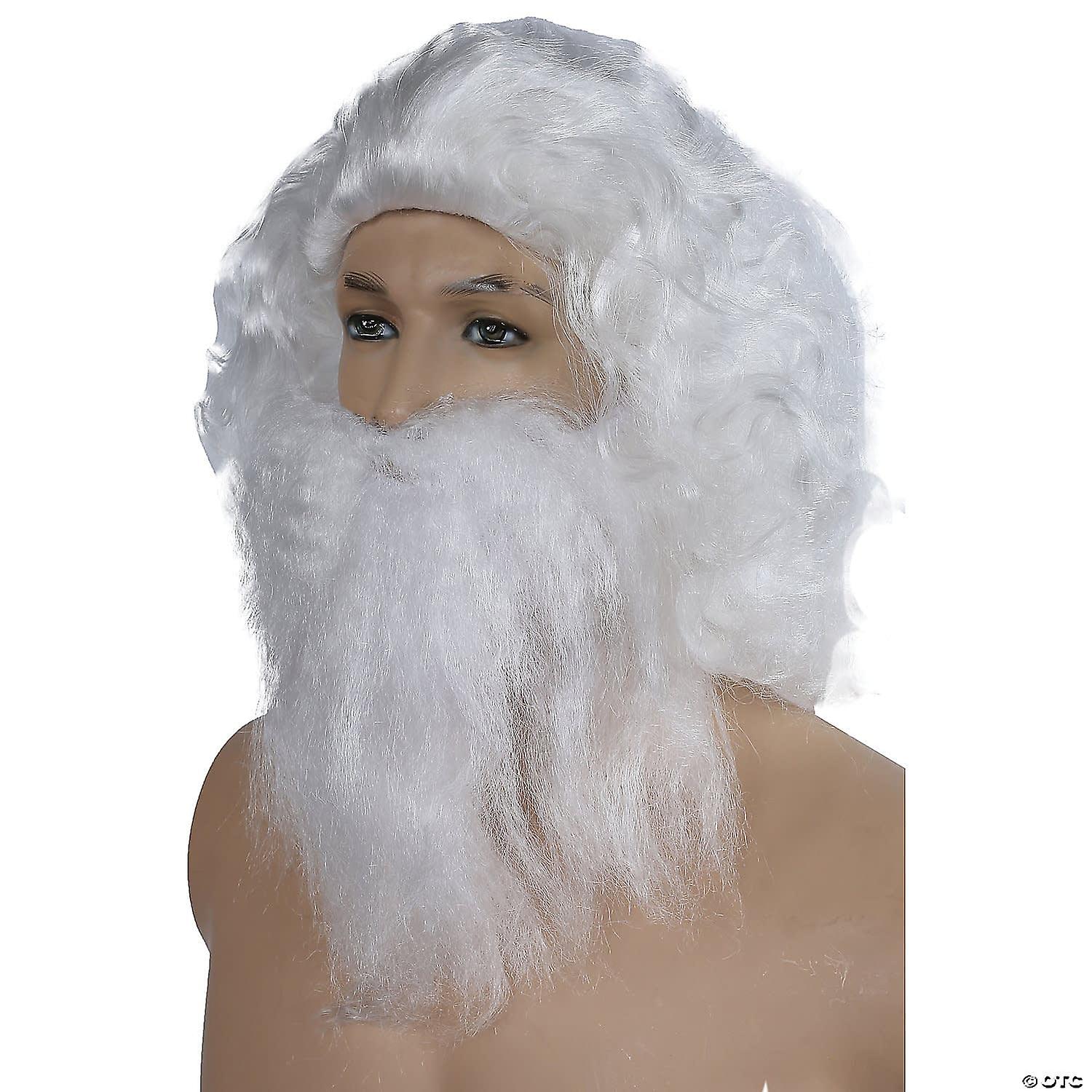 Coal Miner Wig and Beard Set White