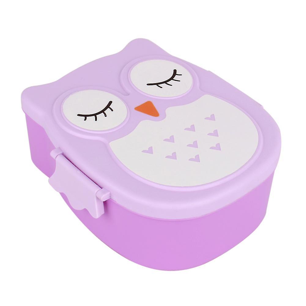 Plastic Cartoon Lunch Box Food Storage Container for Kids, Microwave Safe, BPA-Free, 3 Compartments, Durable Design