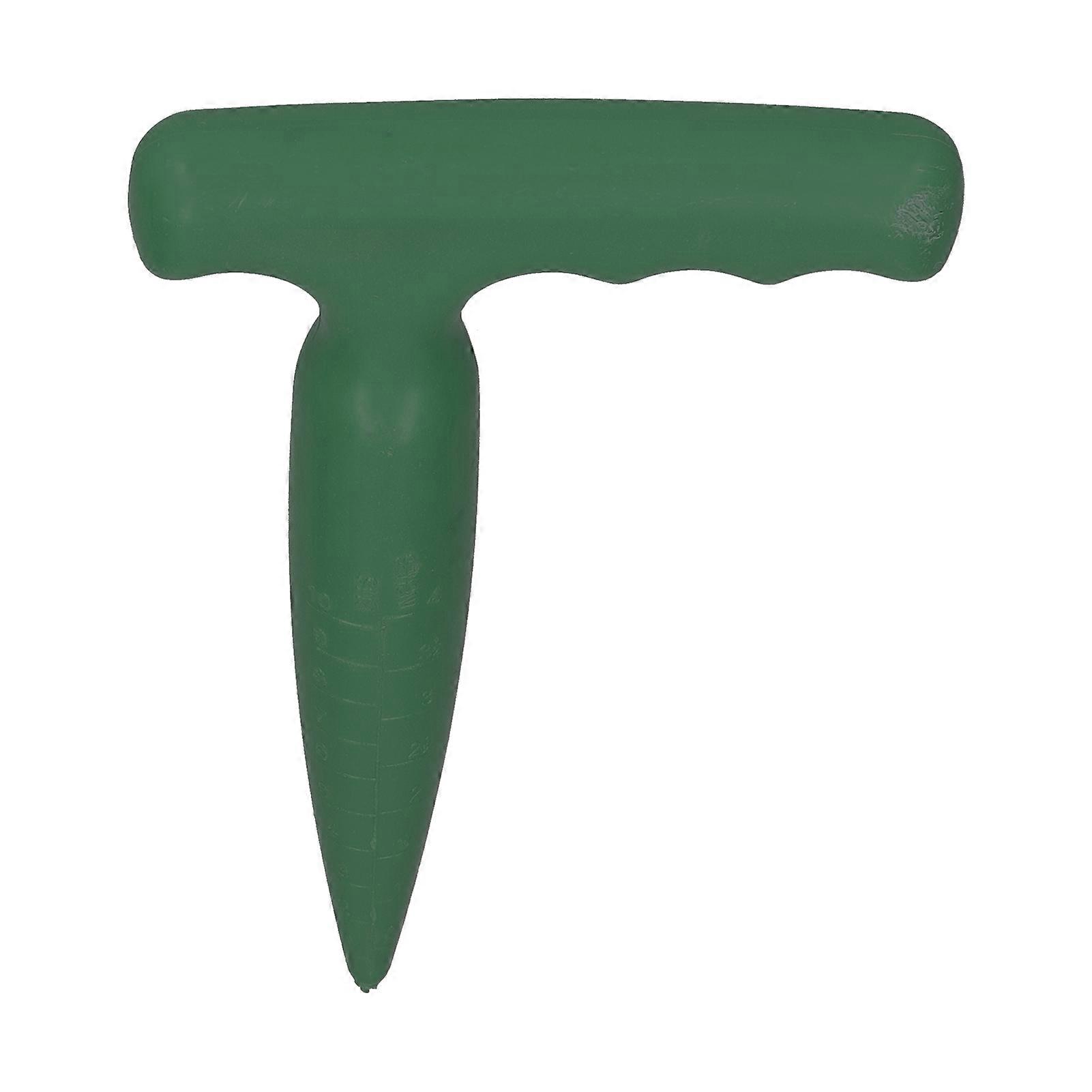 Portable Plastic Hole Digger Seedling Puncher for Seedling Transplanting Planting Garden SuppliesGreen