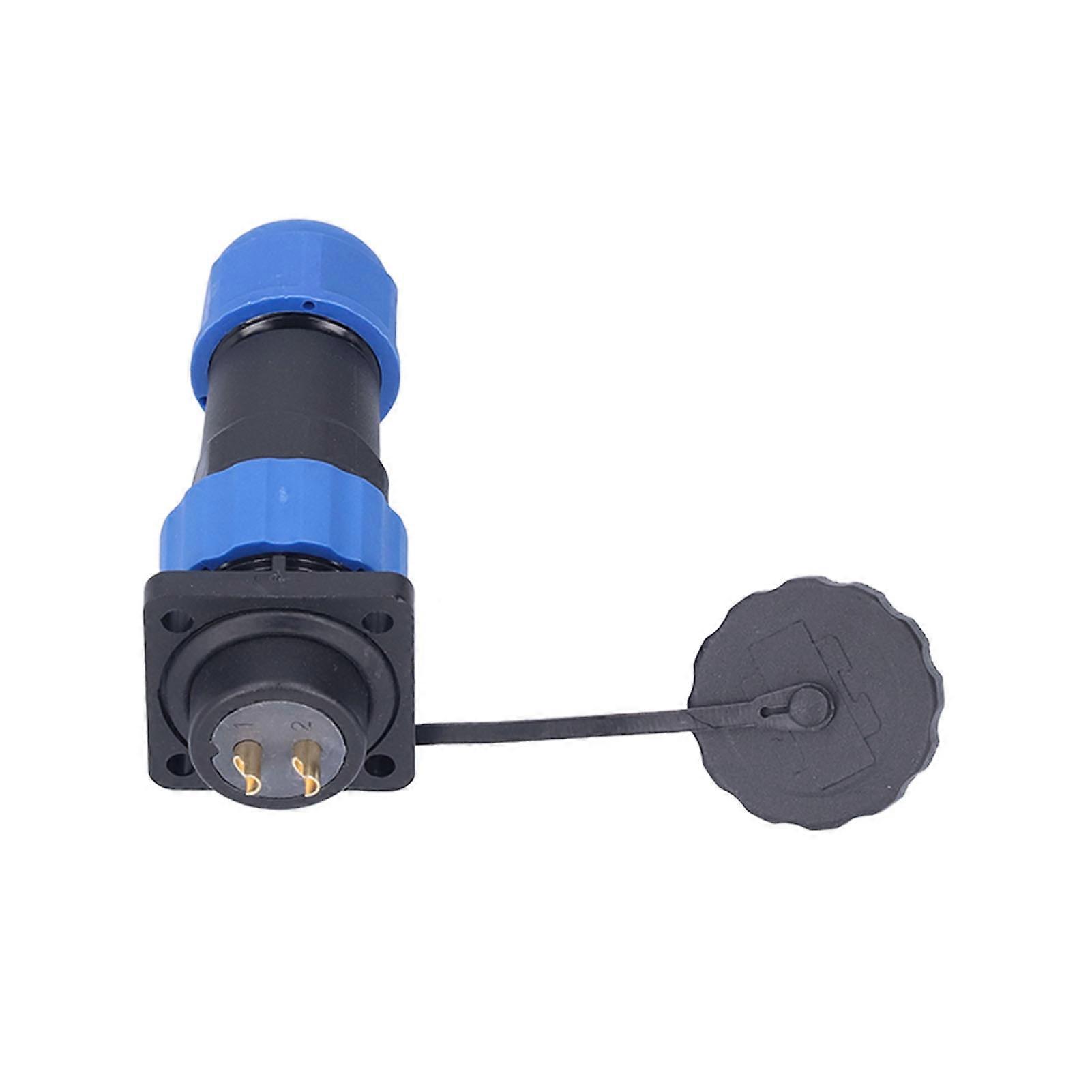 Waterproof Plug Socket Square Aviation Power Connector Butt Terminal Adapter AC 380V SP202 Pin