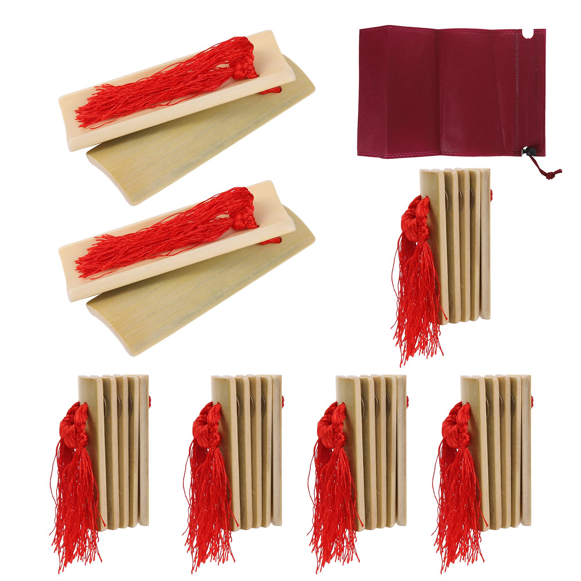 7 Pcs Kuaiban Allegro Percussion Instrument 6.61Inchx2.36Inch 4.25Inchx1.57Inch Kit