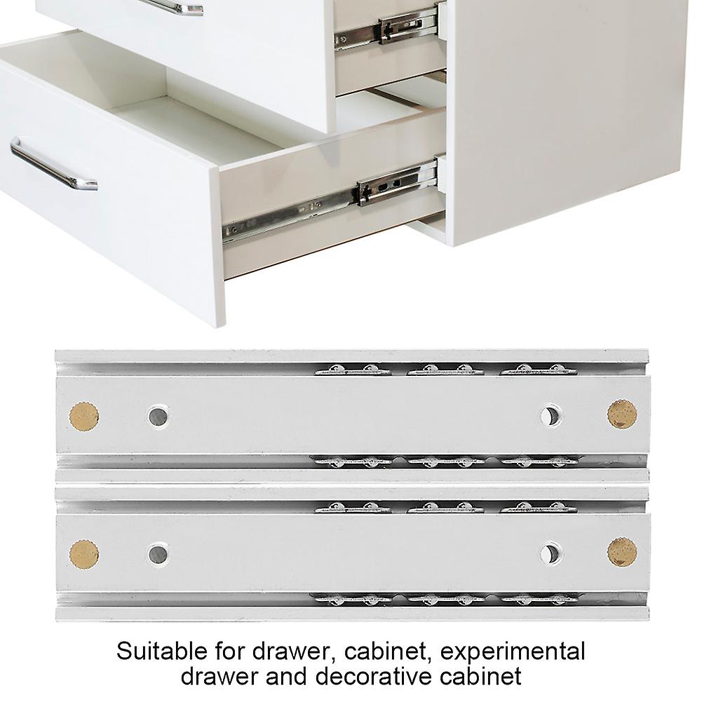 2pcs/ Set Mini Aluminum Alloy Durable Smooth Slideway for Drawer Cabinet(70mm)
