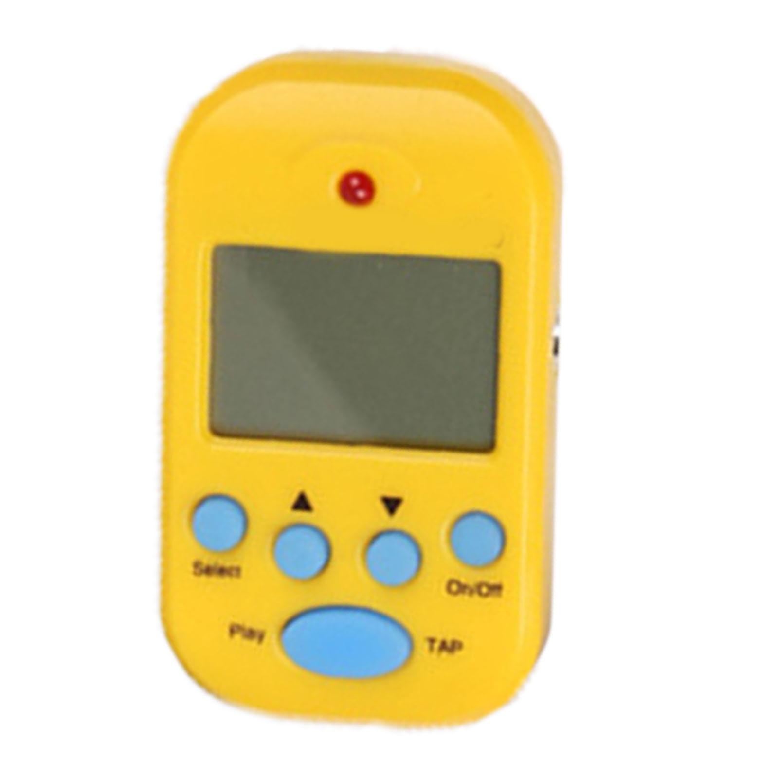 Electronic Metronome Mini Professional 2 Channel Headphone Output for Guitar Piano Violin M50 Yellow 