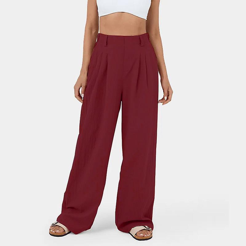 Women's Wide Leg Pants High Elastic Causal Pants