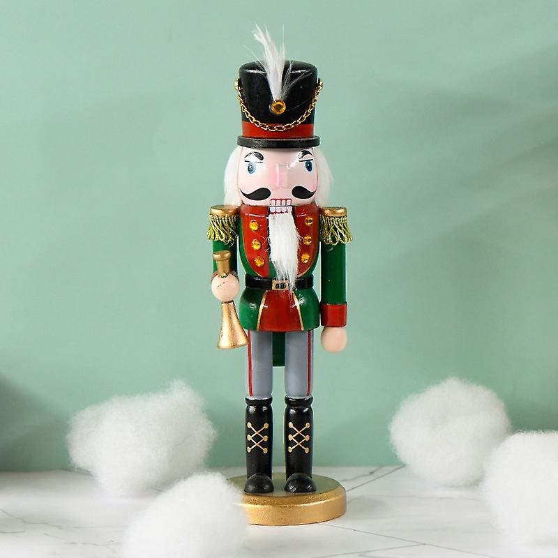 Wooden Nutcracker Christmas Soldier Bookshelf Tabletop Soldiers Figure Ornament