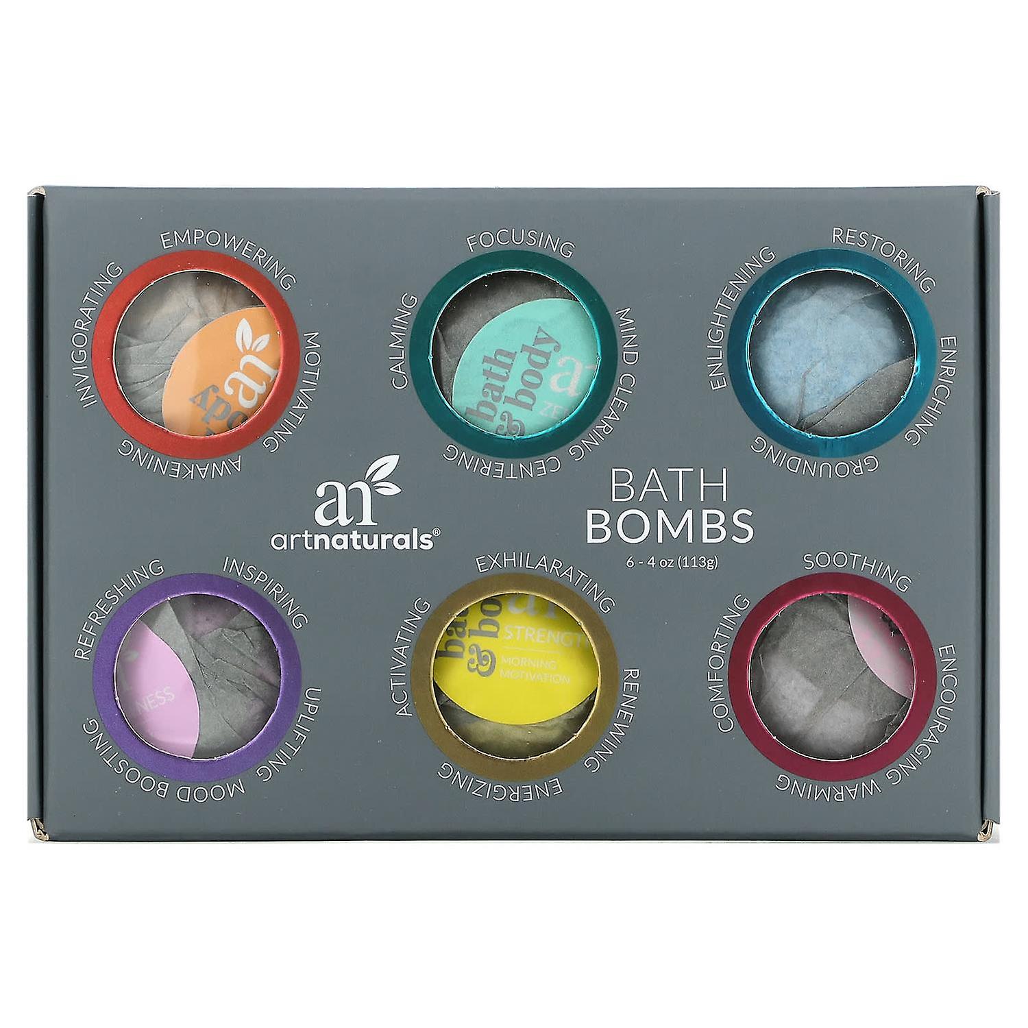 artnaturals, Bath Bombs, 6 Bombs, 4 oz (113 g) Each