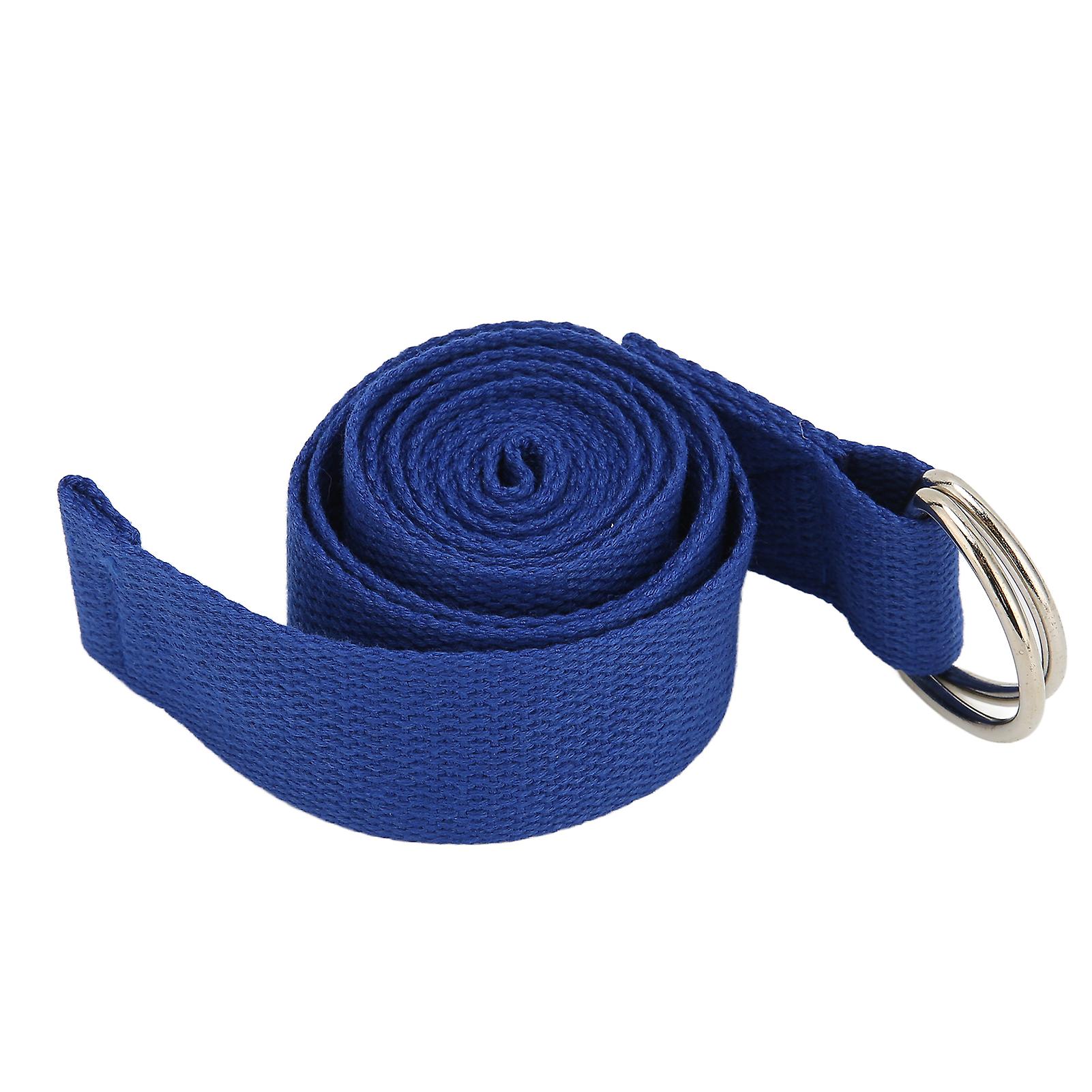 70.87in Yoga Tension Strap Flexibility Stretching Exercise Resistance Bands for Fitness Pilates Blue