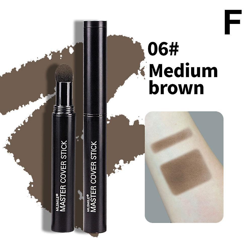 Medium brown (F)$Hairline contour stick fills in nose shadow shadow powder thin face forehead side contour hairline powder