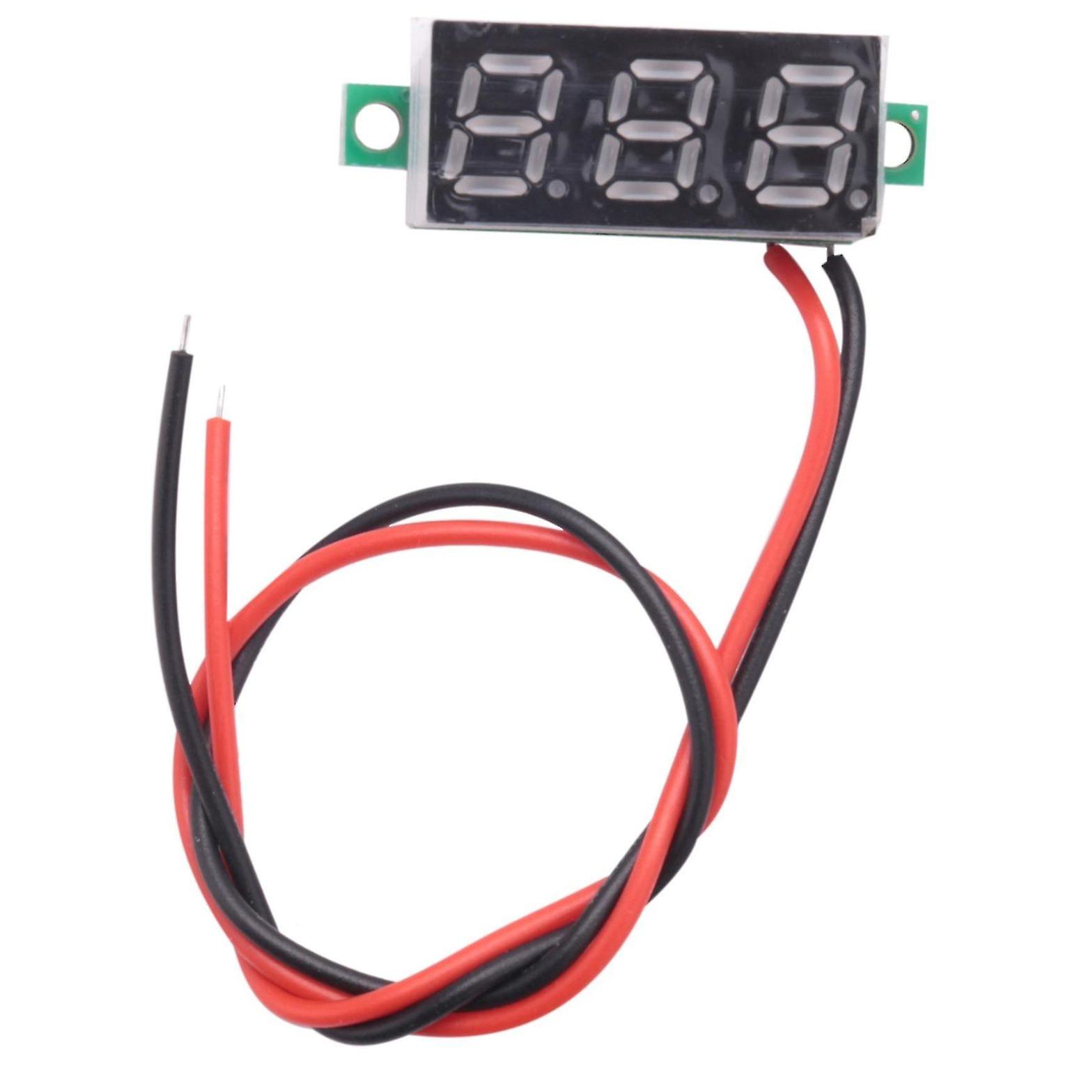 5pcs Mini Digital DC Voltmeter 0.28" Two-Wire 2.5V-30V