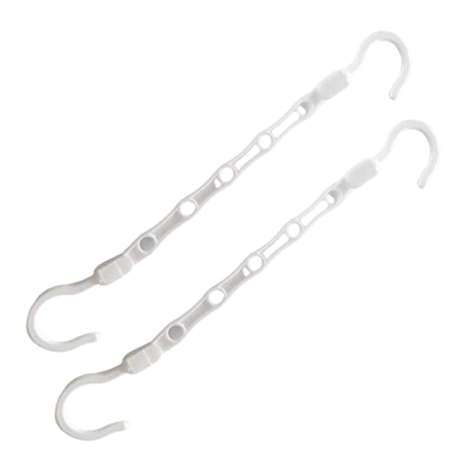 2pcs 5 Holes Clothes Hanger Storage Rack Anti-slip Windproof Clothes Hanger Rack for Bedroom Balcony