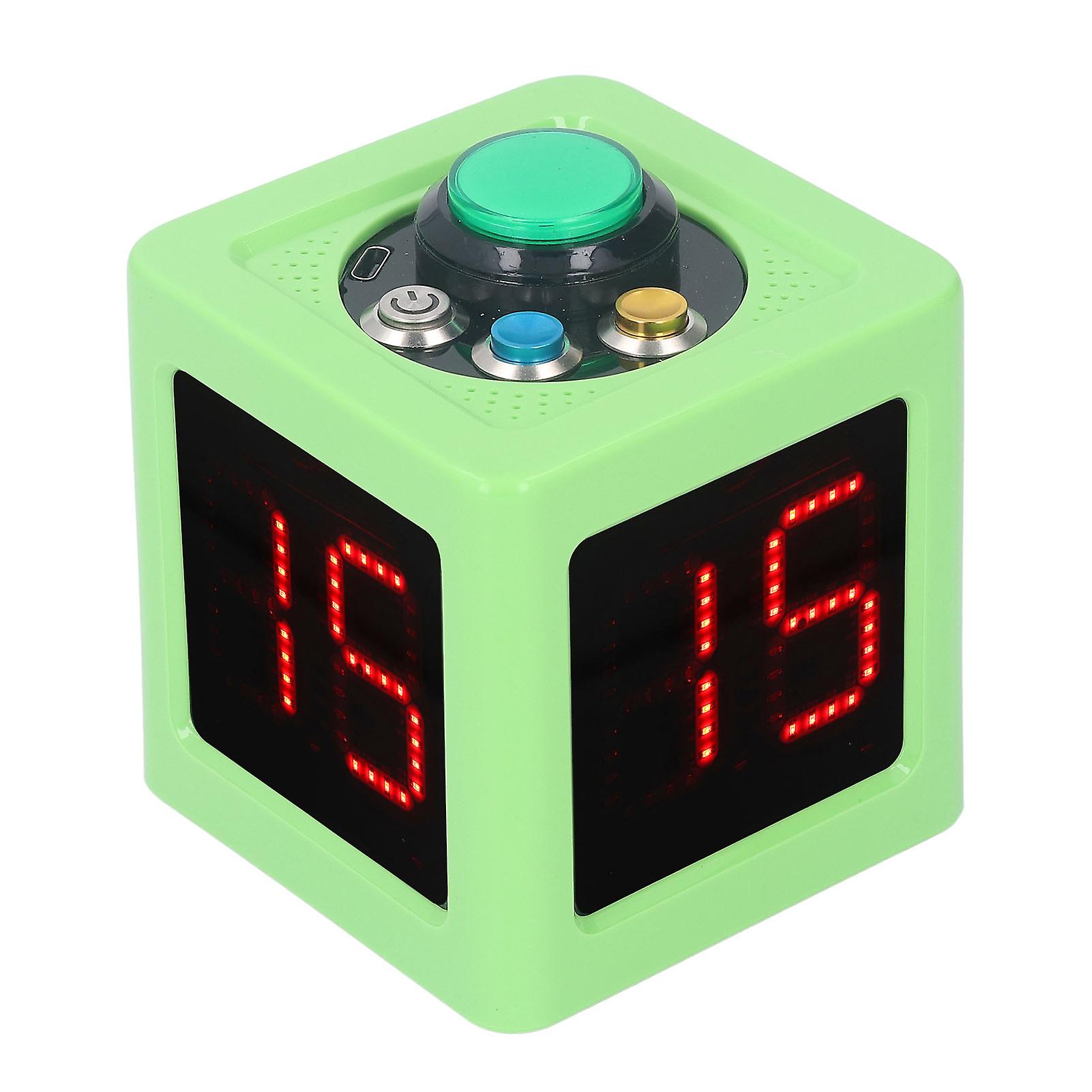 GP88(G) Cube Timer 1.4 Inch LED 4-Sided Green Countdown