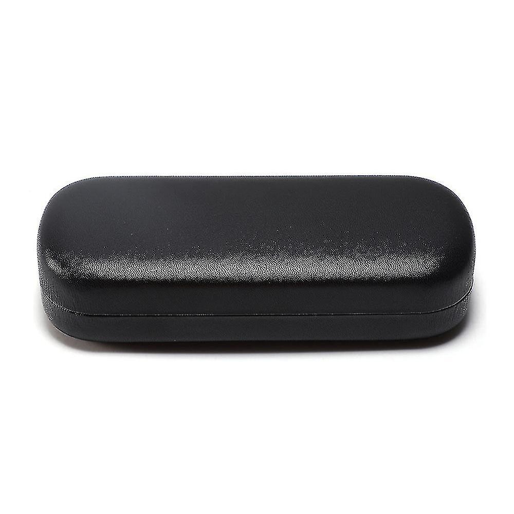black Hard Shell Glasses Case, Portable Sparkling Shiny Glasses Case