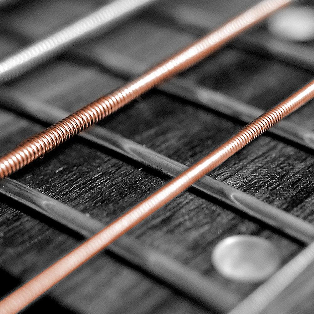 6 PCS Extra Light Colorful Coating Phosphor Bronze Guitar Strings