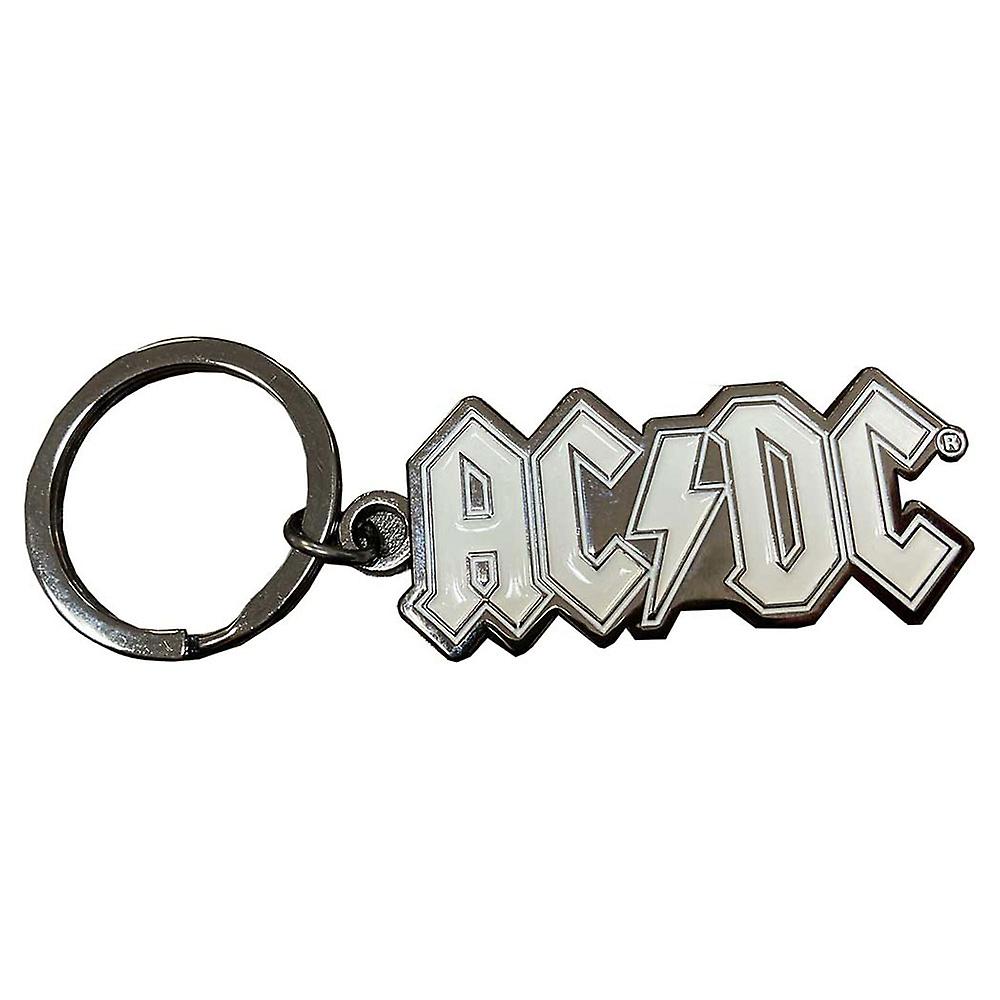 AC/DC Band Logo Mono Keyring Keychain