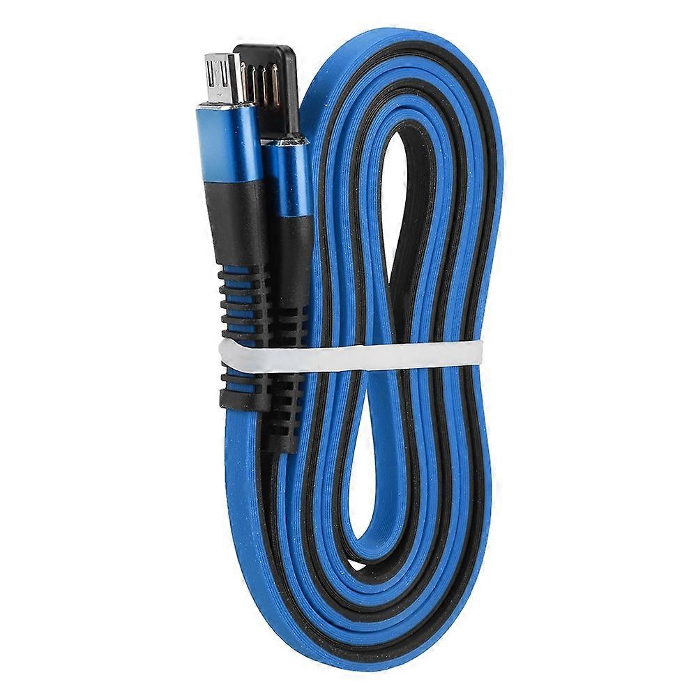 USB 1m Double-sided Blind Plugged Data Cable for Computer Phone blue black