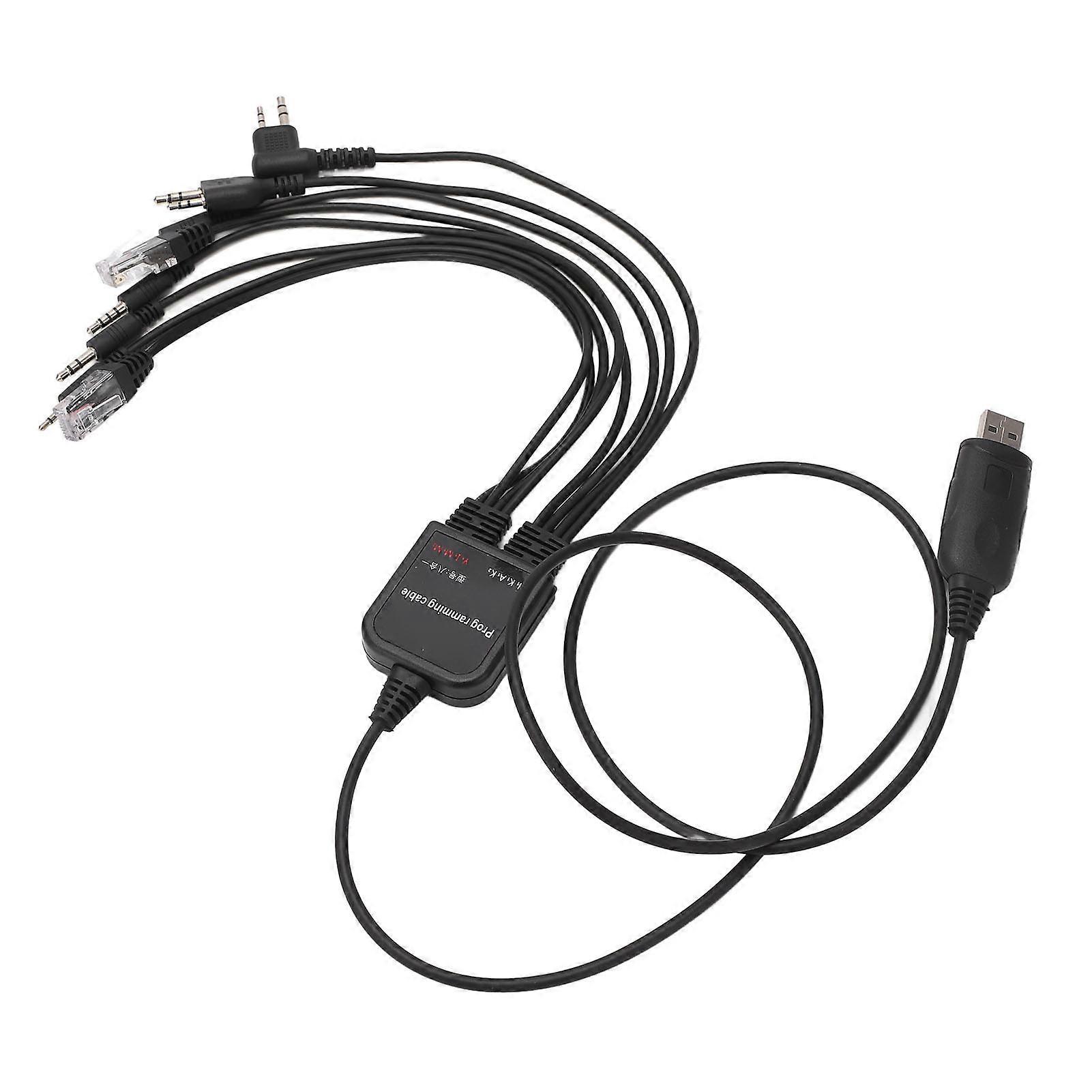 8 in 1 USB Programming Cable Plug and Play High Performance for Kenwood Walkie Talkie E2U311
