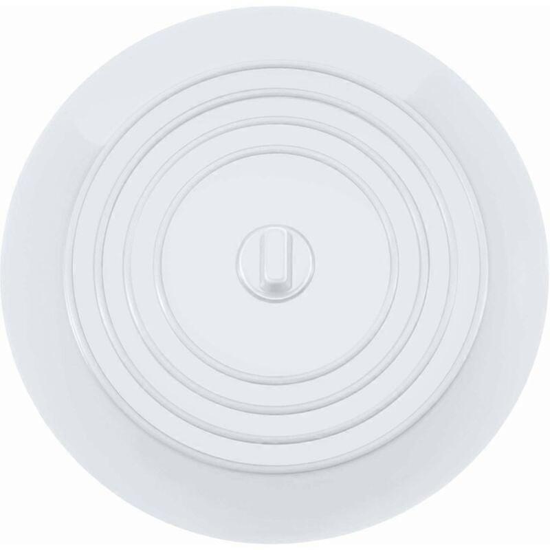 Tub Stopper Silicone Sink Stopper Kitchen Sink Stopper Diameter 15cm for Kitchen (1 Piece, White)