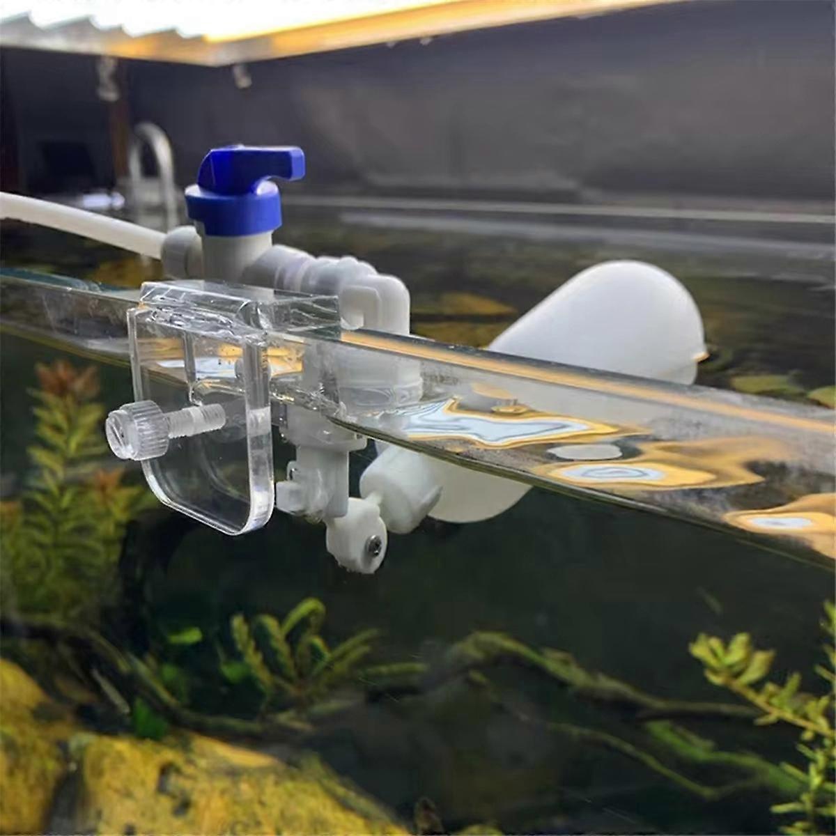 Kit de changeur d’eau d’aquarium automatique Réservoir de poisson sans énergie Type de vanne à bille de flotteur Contrôleur de niveau d’eau de remplissage d’eau automatique