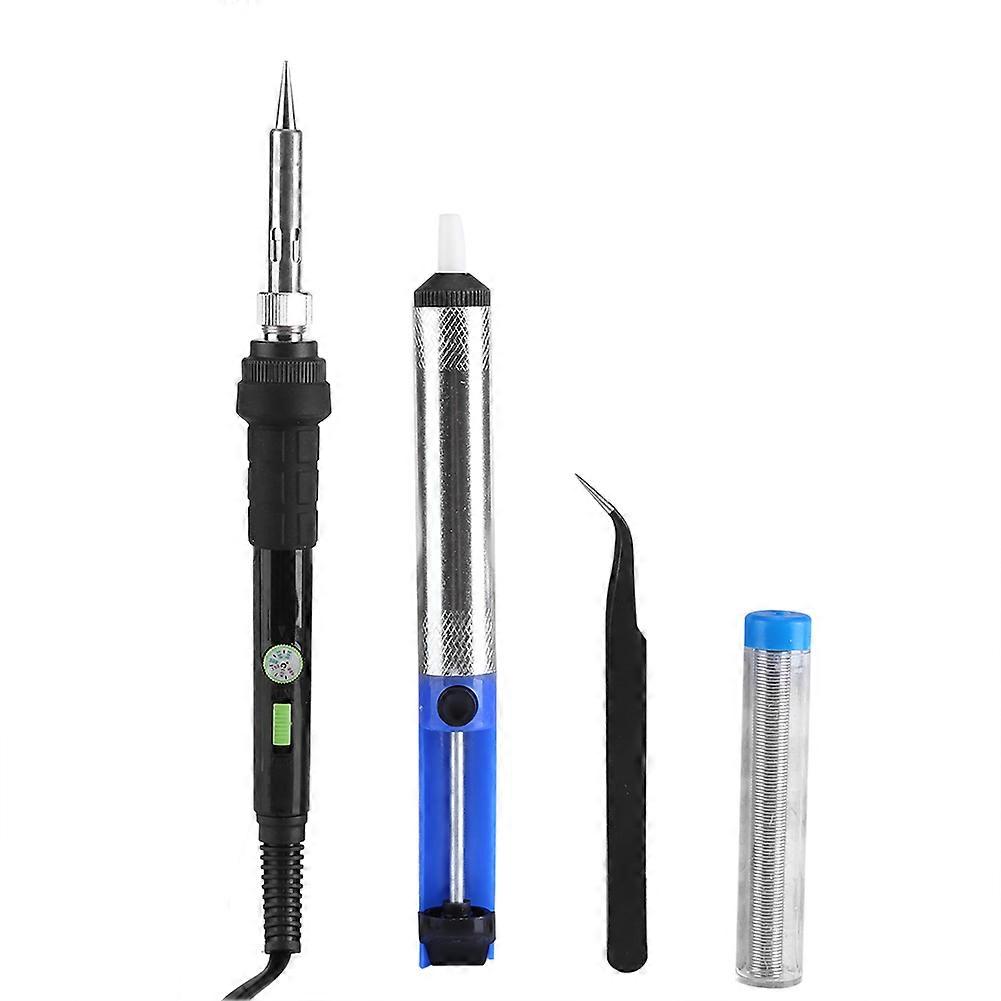 60W Electric Soldering Iron Kit Adjustable Temperature Welding Starter Tool AU