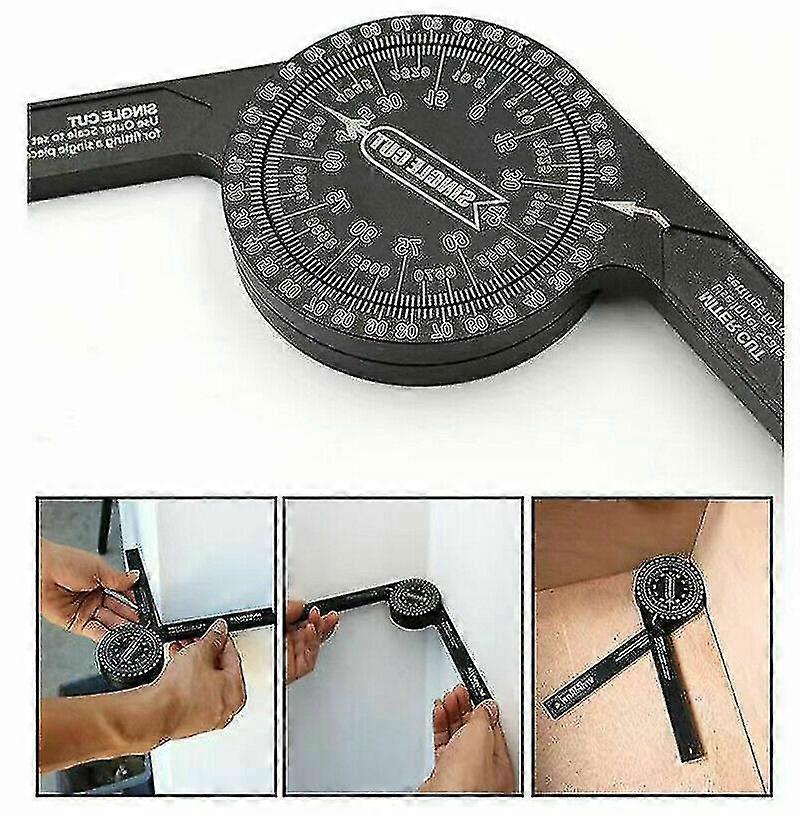 Miter πριόνι protractor 7 ιντσών αλουμίνιο protractor γωνία finder