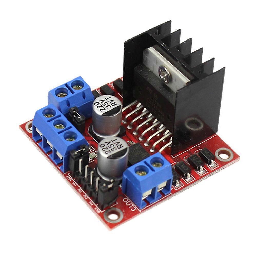 L298N Stepper Motor Driver Module DC 5-35V Stepper Motor Dual H Bridge Driver Controller Board Chip (Black)