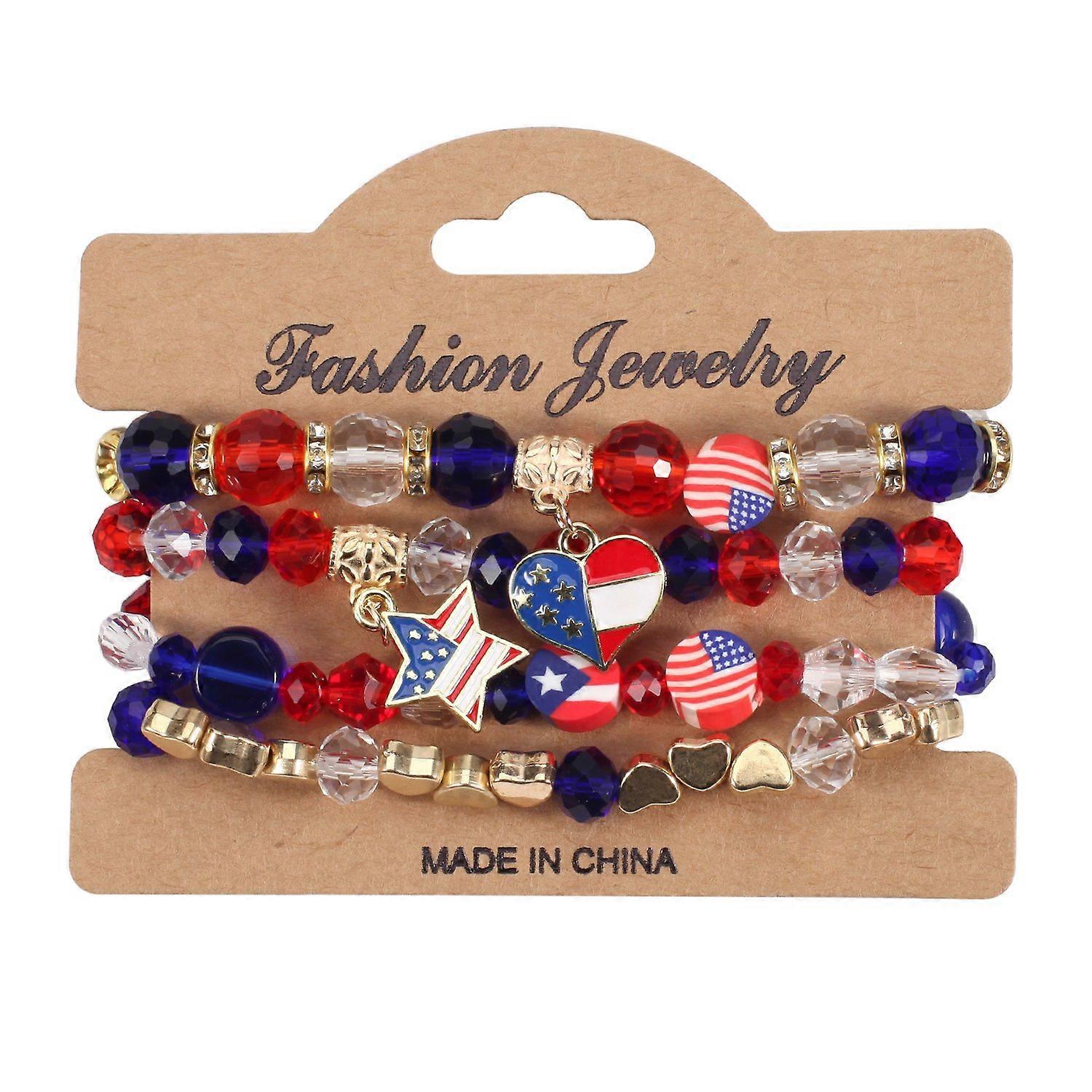 Bracelet - Patriotic Splendor - American Flag Charm