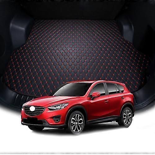 unique Car Trunk Mats for Mazda CX-5 CX5 CX 5 2016 2015 2014 2013, Leather Car Boot Liner Mat Car Boot Cover Anti-Slip Carpets, Waterproof Rear Trunk 