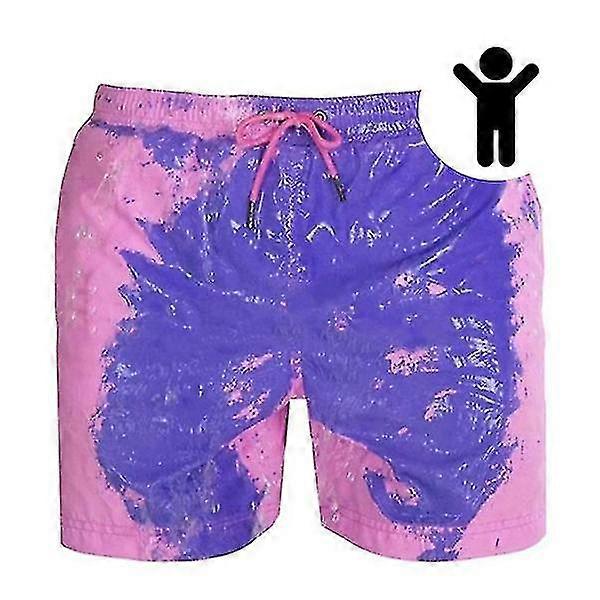 Jul Magisk förändring färg Beach Shorts Barn Badbyxor Badkläder Snabbt Torrbad För Pojke