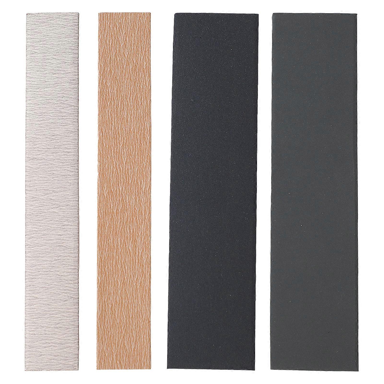 4Pcs Fret Leveler Beam Sandpaper Leveling Bar Sanding Paper Luthier Sanding Reparing Tool for Guitar Fret