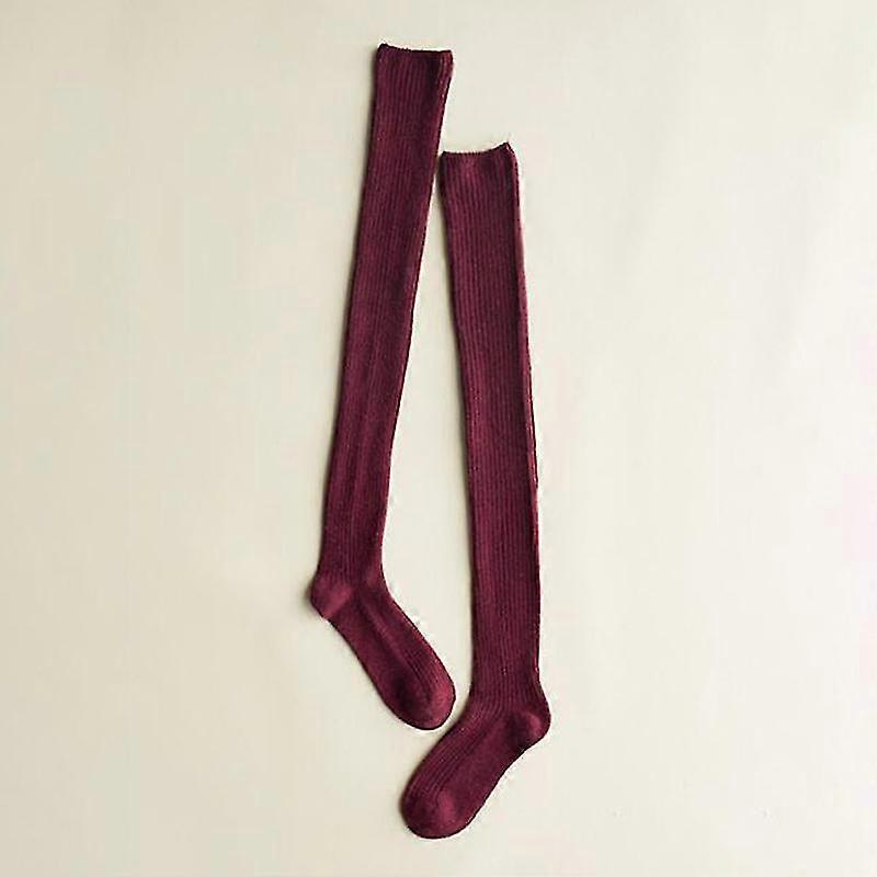 Femeile peste genunchi osete Knit coaps ciorapi de mare Chunky Picior cald