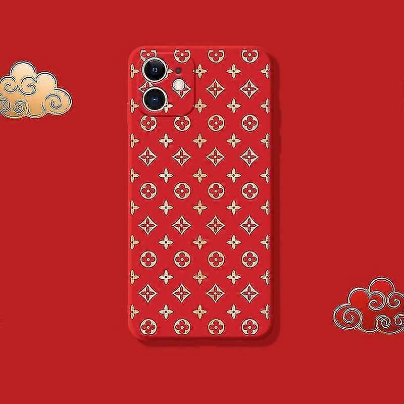 mobile phone case light luxury red(red)