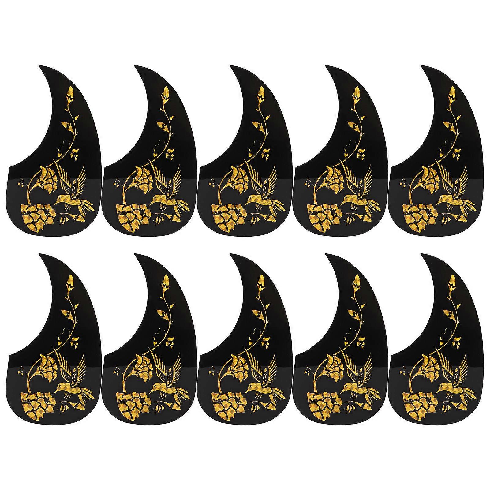10PCS Guitar Guard Plattor PVC Akustisk Gitarr Scratch Pickguard Strängade Instrument Tillbehör