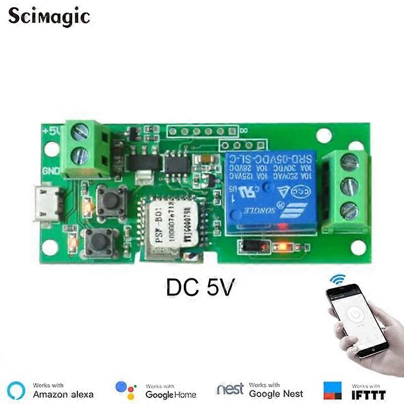 Maison intelligente 7V-32V 85V-250V Wifi Relais Switch 4 canaux sans fil Wifi Relais Module Télécommande Commutateur App Control