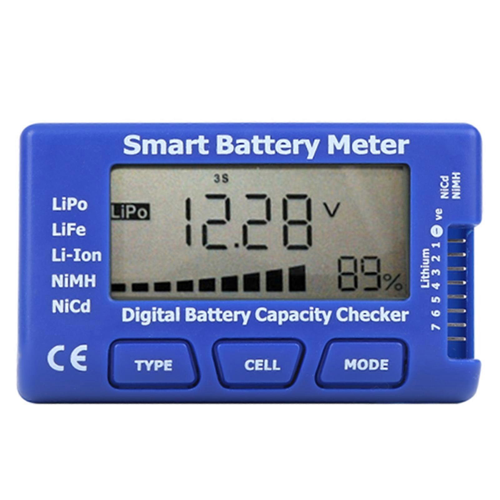 5?In?1 Intelligent Digital Battery Meter Battery Capacity Checker with LCD Display