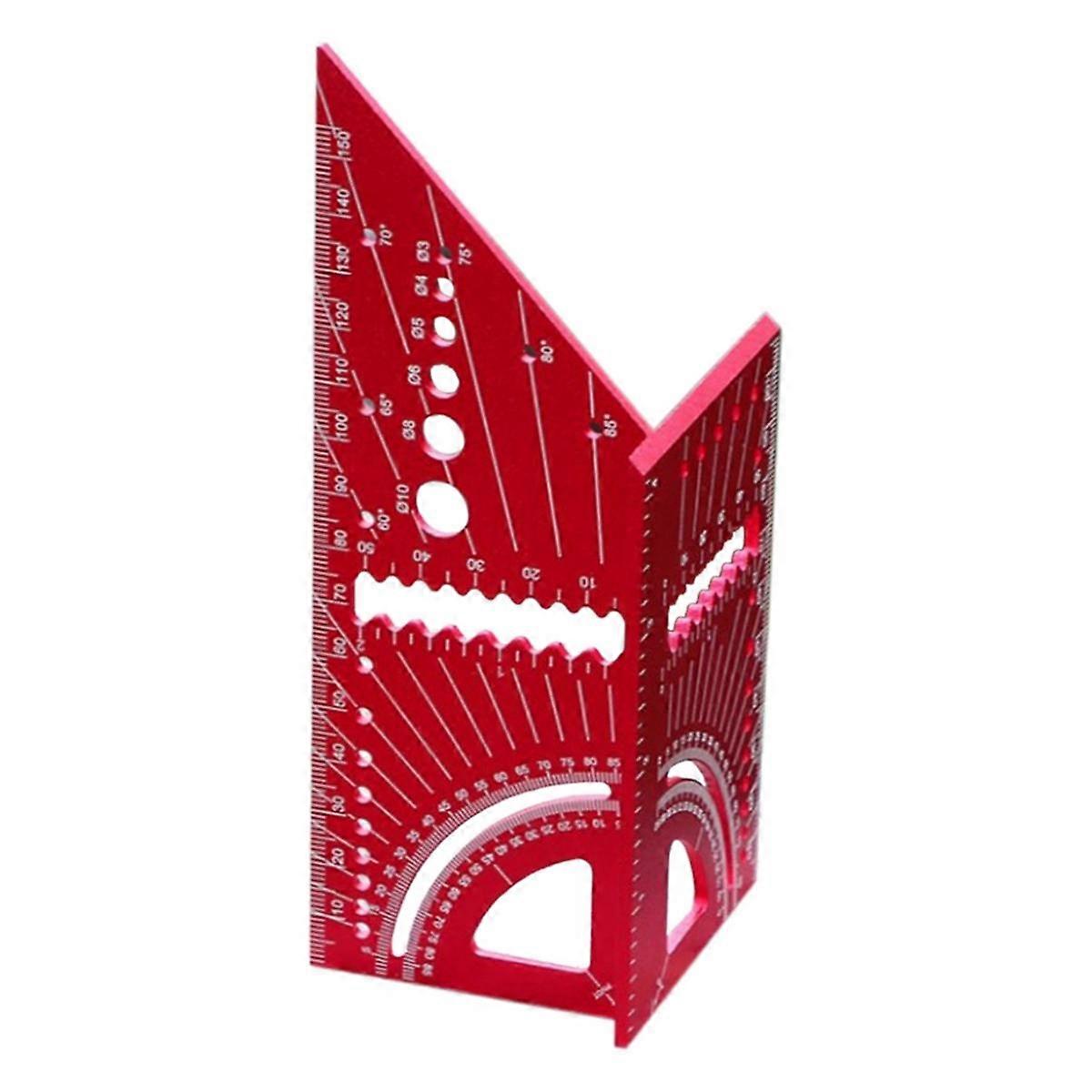 T-Type Angle Ruler Multipurpose Angle Ruler Aluminum Alloy 45 Degrees 90 Degrees Portable Guide Rul
