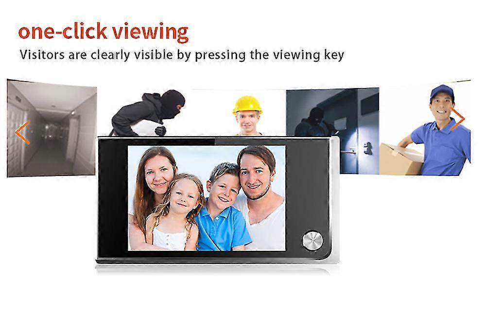 3.5 Inch Video Peephole Camera Digital Door Viewer 120 Degree Angle Peephole Viewer With Monitor For Home Apartment