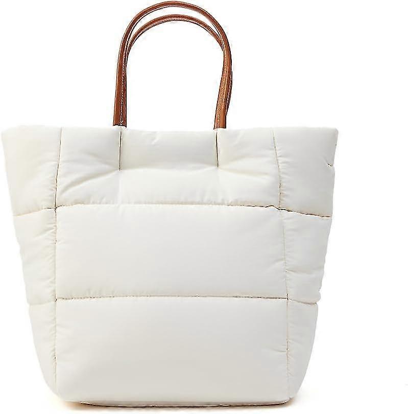 Puffer Tote Bag Women Lightweight Down Handbag With Adjustable Straps, Quilted Shoulder Crossbody Bags For Work Travel