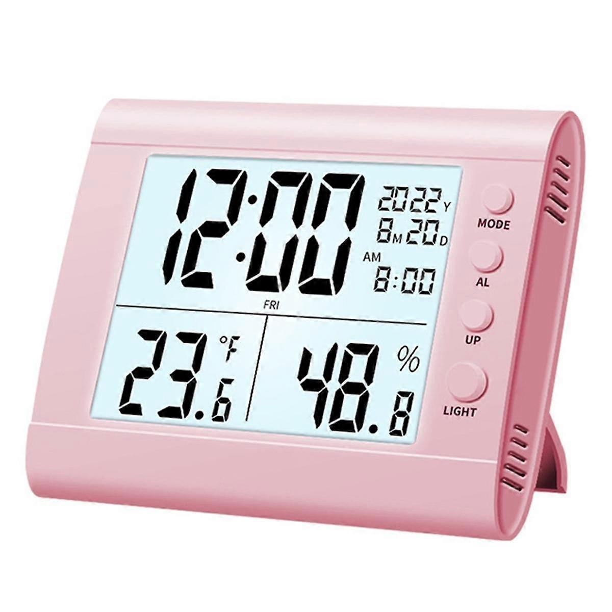 Digital Alarm Clock, Electronic Clock LED Display Electronic Clock Stereo, Gift for Friends and Chi